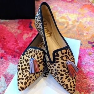 BNIB Hush Puppies Leopard flats Saddie Tassel 2
